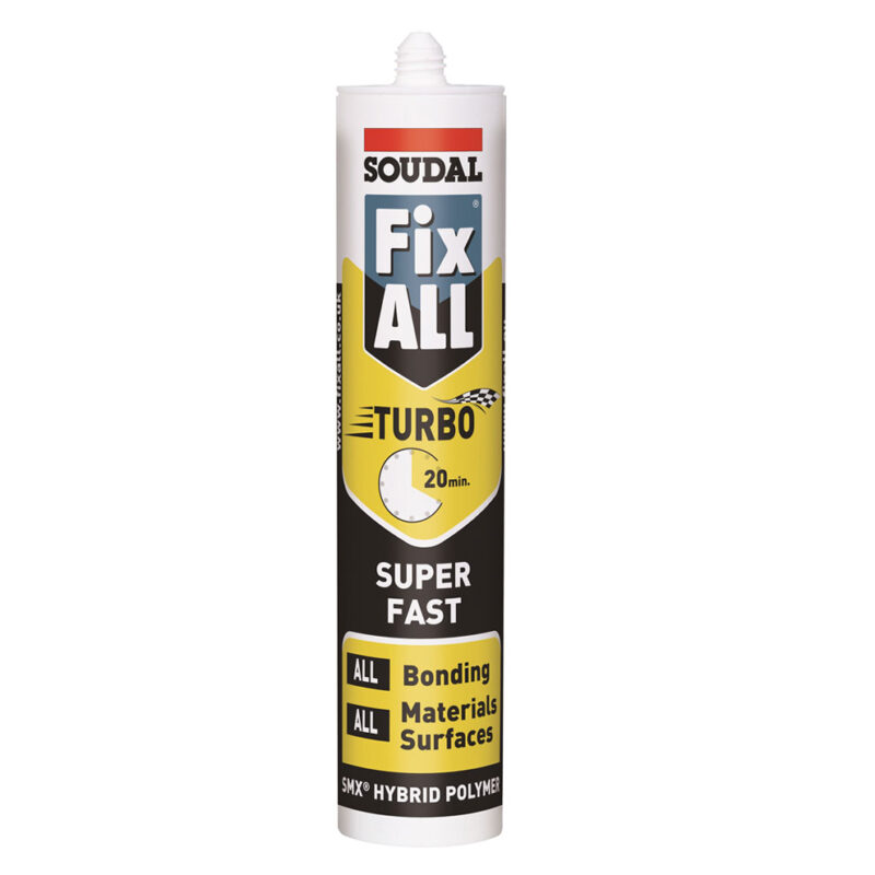 چسب مونتاژ هیبرید فیکس ال توربو سئودال مدل Soudal Fix All Turbo